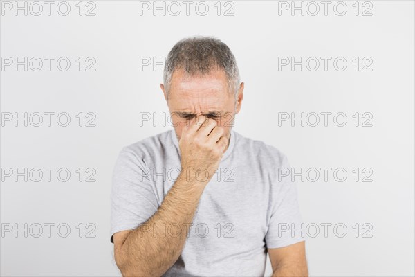 Aged sad man t shirt