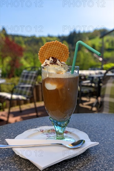 Ice cream parlour in a garden restaurant