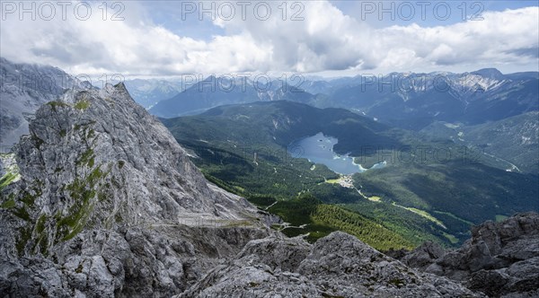 View from the summit of the Waxenstein