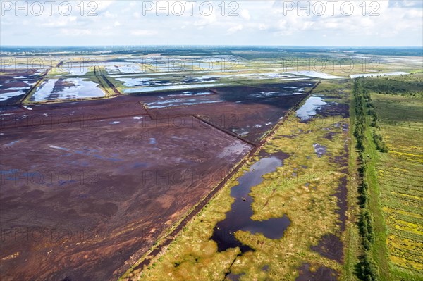 Aerial view of the moor