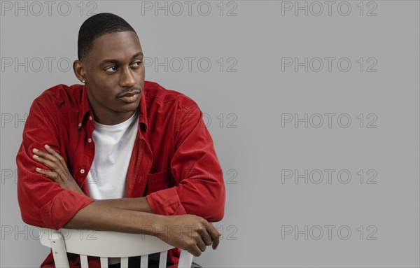 Portrait young man posing