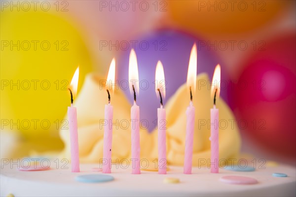 Birthday cake with candles