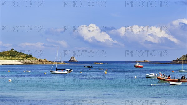 Boats off the coast