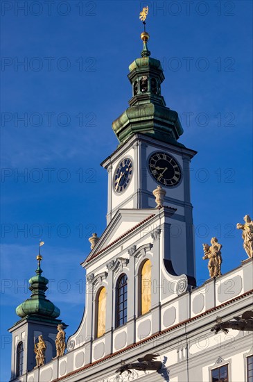 Town Hall on Premysl Otakar II Square in the historic old town of Ceske Budejovice