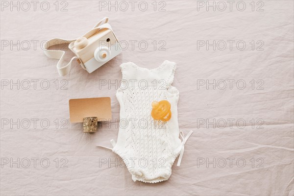 Baby romper toy camera