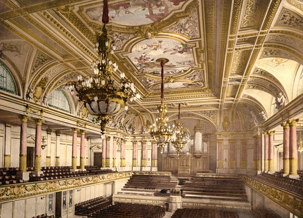 Large concert hall in the Tonhalle in Zurich