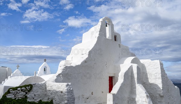 White Cycladic Greek Orthodox Church