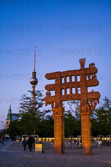 Replica of the Sanchi Gate at the Humboldt Forum