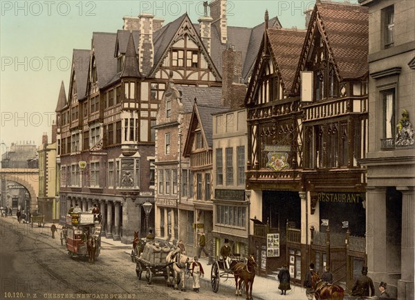 New Gate street in Chester