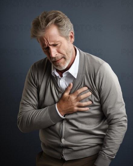 Elderly man with white hair