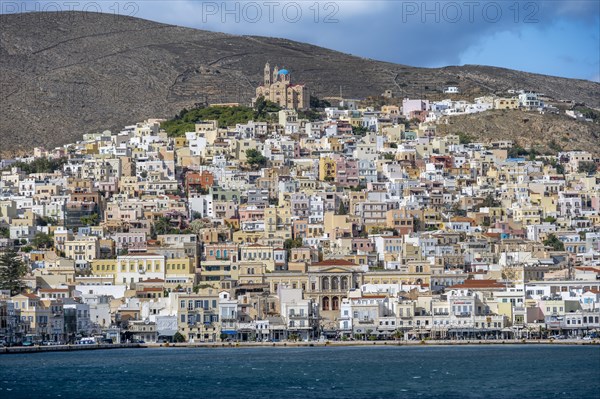 View of the town of Ermoupoli