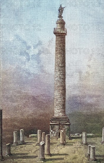 Trajan's Column in Rome in its present state