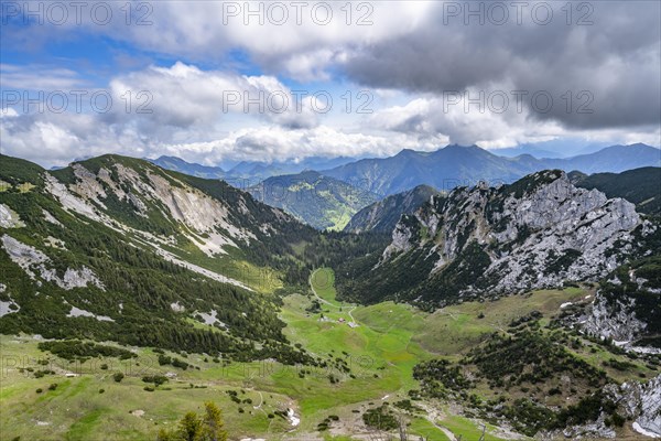 View into the Grosstiefental from the summit of the Rotwand