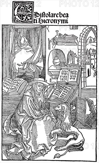 St Jerome in his study