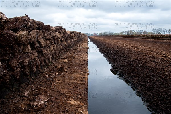 Peat cutting