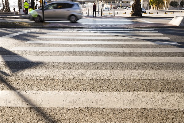 Zebra crosswalk road safety