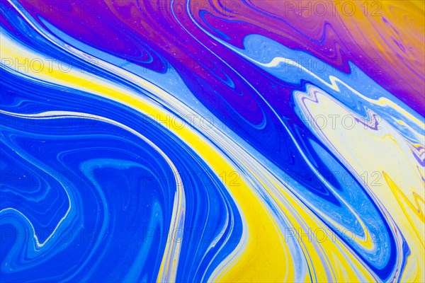 Abstract varicolored soap bubble background