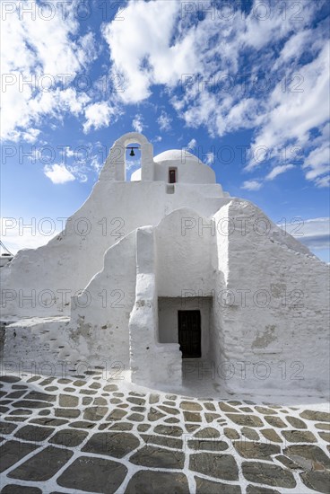 White Cycladic Greek Orthodox Church