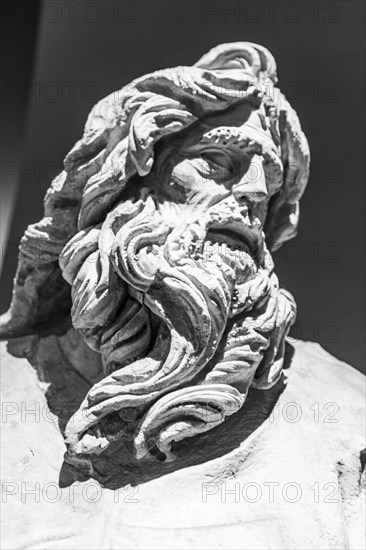 Head of an apostle sculpture