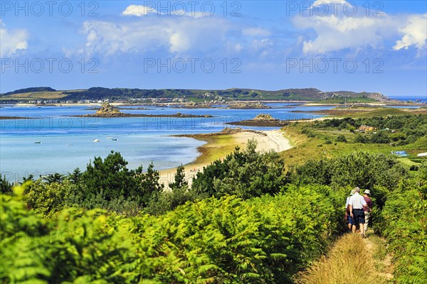 Coastline with footpath