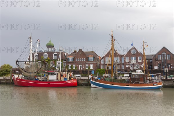 Shrimp cutter in the harbour of Neuharlingersiel