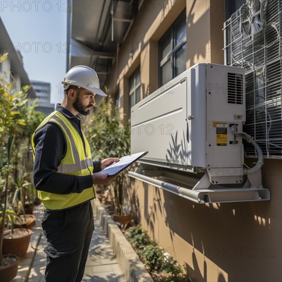 Handyman install a heat pump