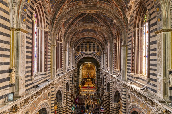 View of the interior of the Cathedral from the Gate of Heaven