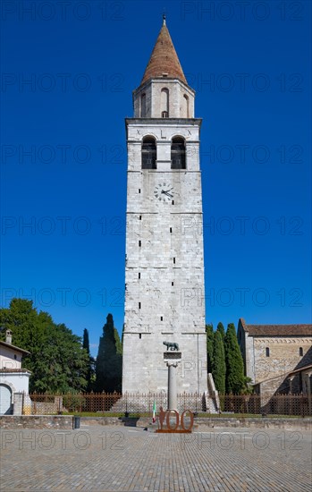 Church tower of the Basilica of Santa Maria Assunta of Aquileia