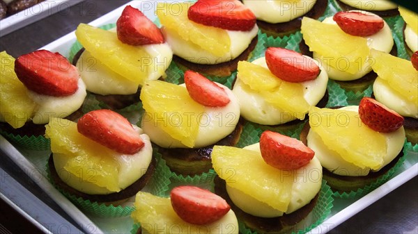 Sweets on tray