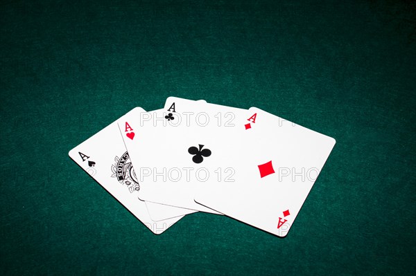 Modern poker cards composition