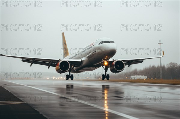 Taking-off aircraft