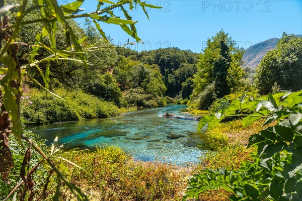 Beautiful landscape next to The Blue eye or Syri i kalter