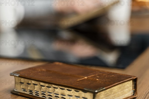 Bible book kitchen table