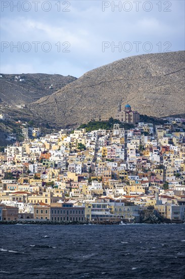 View of the town of Ermoupoli