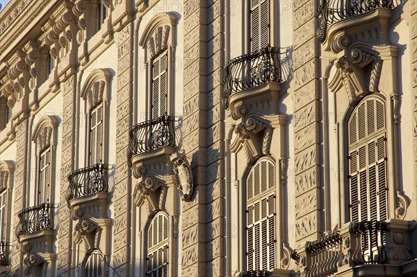 Wrought iron balconies