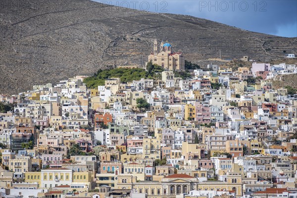 View of the town of Ermoupoli