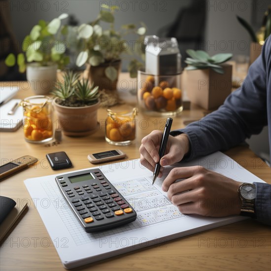 Businessman signs a contract