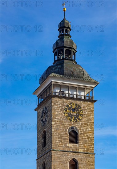 Black Tower in the historic old town of Ceske Budejovice