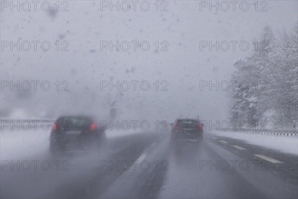 Motorway in winter