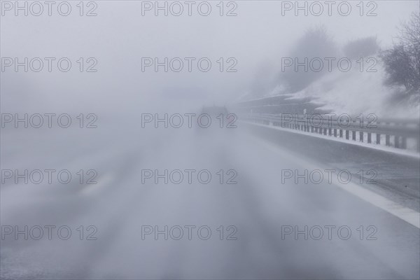 Motorway in winter