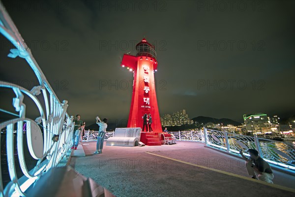 Lighthouse at the Nangman Pocha night market