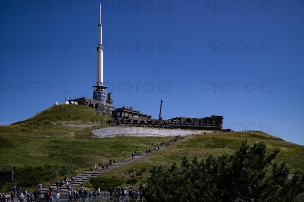 Mountain station of the Panoramique des Domes rack railway