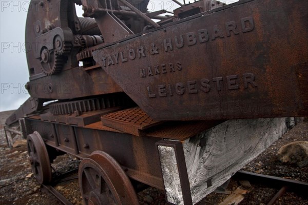 Old rusty machine in Camp Mansfield