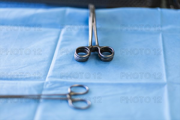 Surgical instruments during an operation in hospital