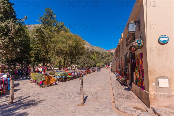 Marketplace with stalls