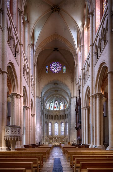 Interior view of Saint-Jean Cathedral