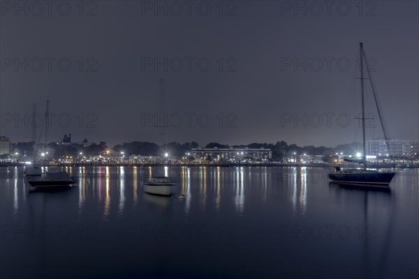 Foggy night at Sheepshead Bay