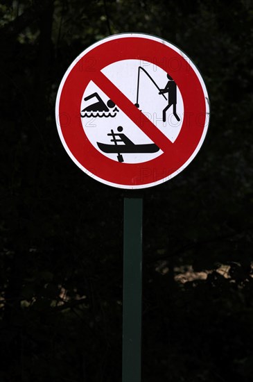 No swimming