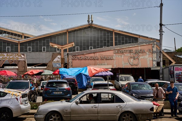 Car park and market hall