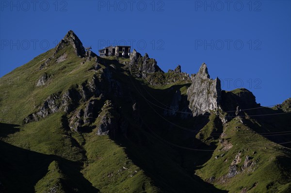 Telepherique du Sancy cable car mountain station on the Pic de Sancy